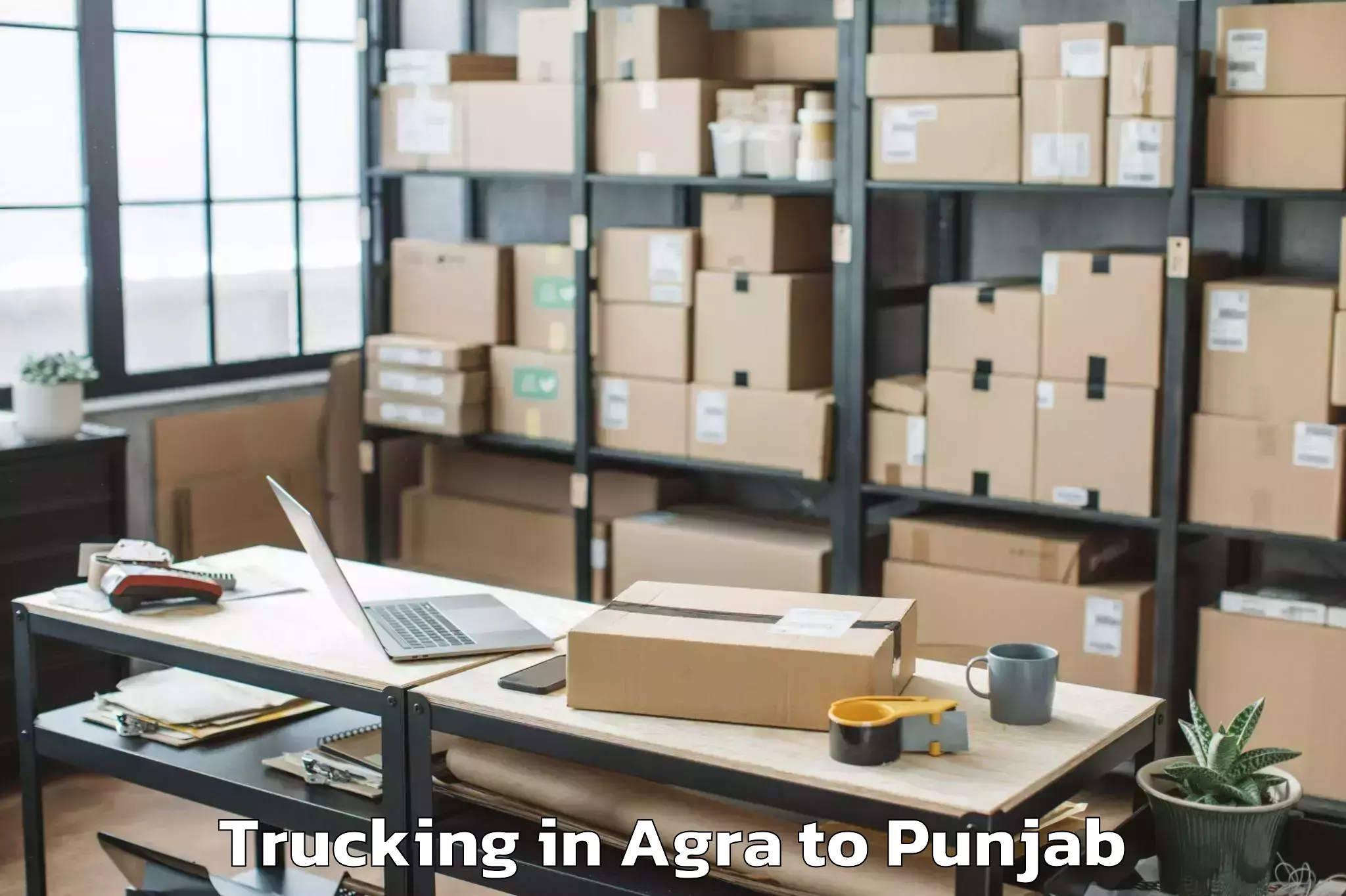 Top Agra to Mukerian Trucking Available